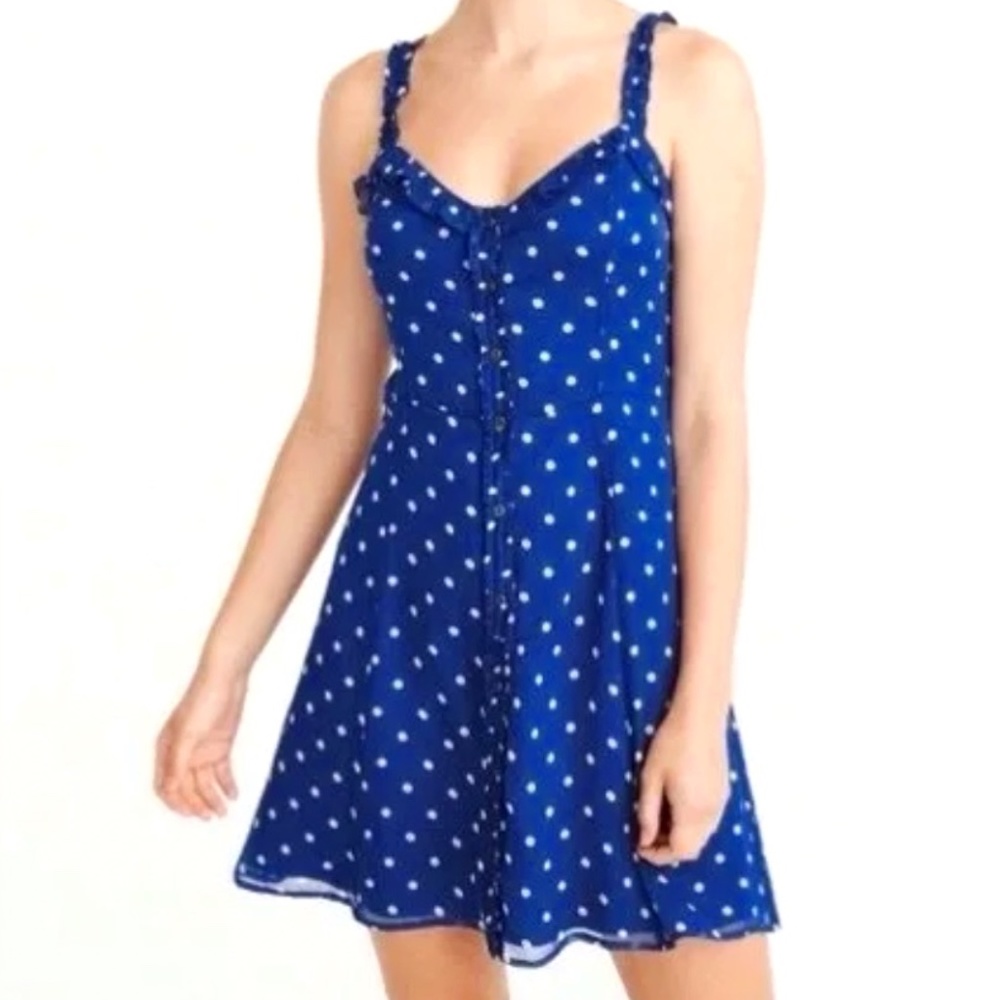Abercrombie & Fitch Blue Polka Dot Sundress NWT Sz S